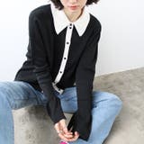 ポロ衿配色ニットカーディガン | GeeRA | 詳細画像10