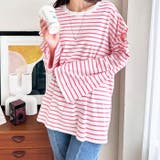 カラバリ豊富な袖スリットボーダーカットソー | GeeRA | 詳細画像7