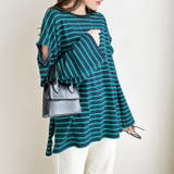 カラバリ豊富な袖スリットボーダーカットソー | GeeRA | 詳細画像25