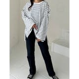 カラバリ豊富な袖スリットボーダーカットソー | GeeRA | 詳細画像12