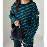 カラバリ豊富な袖スリットボーダーカットソー | GeeRA | 詳細画像22