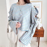 カラバリ豊富な袖スリットボーダーカットソー | GeeRA | 詳細画像19