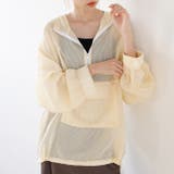 シアー素材ストライプアノラックパーカー | GeeRA | 詳細画像2 