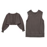 チャコール | ボレロセット着回しスウェット | GeeRA