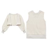 杢アイボリー | ボレロセット着回しスウェット | GeeRA