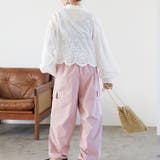 刺しゅうデザインショート丈ブラウス | GeeRA | 詳細画像15