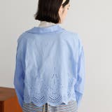 刺しゅうデザインショート丈ブラウス | GeeRA | 詳細画像4