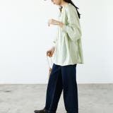 リボン付スキッパーブラウス | GeeRA | 詳細画像9