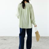 リボン付スキッパーブラウス | GeeRA | 詳細画像10