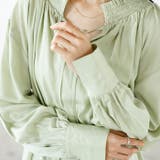 リボン付スキッパーブラウス | GeeRA | 詳細画像15