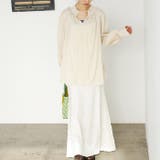 リボン付スキッパーブラウス | GeeRA | 詳細画像2