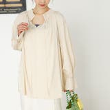 リボン付スキッパーブラウス | GeeRA | 詳細画像5