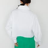 ストライプ柄衿付ショート丈シャツ | GeeRA | 詳細画像9 