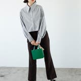 ストライプ柄衿付ショート丈シャツ | GeeRA | 詳細画像4 