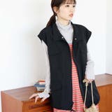 ブラック | ミリタリーデザインベスト | GeeRA