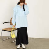 ワッシャー素材フリル衿シャツブラウス | GeeRA | 詳細画像2