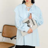 ワッシャー素材フリル衿シャツブラウス | GeeRA | 詳細画像4