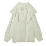 ワッシャー素材フリル衿シャツブラウス | GeeRA | 詳細画像20