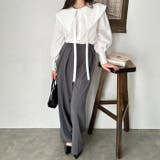 ケープ衿シャツブラウス | GeeRA | 詳細画像28