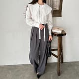 ケープ衿シャツブラウス | GeeRA | 詳細画像30