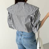 ケープ衿シャツブラウス | GeeRA | 詳細画像13