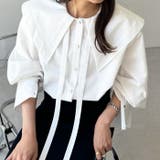 ケープ衿シャツブラウス | GeeRA | 詳細画像22