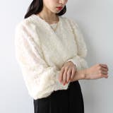 シャギージャカードブラウス | GeeRA | 詳細画像12