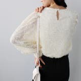 シャギージャカードブラウス | GeeRA | 詳細画像15