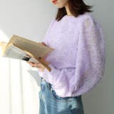 シャギージャカードブラウス | GeeRA | 詳細画像2