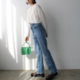 前後2WAYブロック柄レースシャツ | GeeRA | 詳細画像10