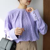 前後2WAYブロック柄レースシャツ | GeeRA | 詳細画像14