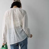 前後2WAYブロック柄レースシャツ | GeeRA | 詳細画像7