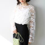 3Dレースブラウス | GeeRA | 詳細画像2