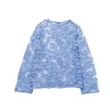 ブルー | 3Dレースブラウス | GeeRA