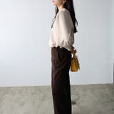 パール調ビーズ付キーネックブラウス | GeeRA | 詳細画像22