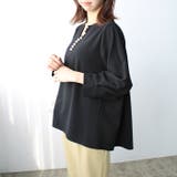 パール調ビーズ付キーネックブラウス | GeeRA | 詳細画像32