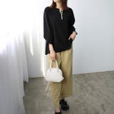 パール調ビーズ付キーネックブラウス | GeeRA | 詳細画像33