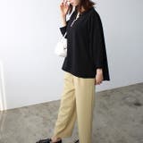 パール調ビーズ付キーネックブラウス | GeeRA | 詳細画像34