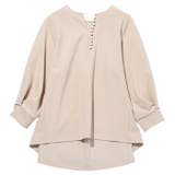 パール調ビーズ付キーネックブラウス | GeeRA | 詳細画像37