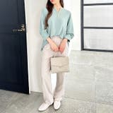 パール調ビーズ付キーネックブラウス | GeeRA | 詳細画像3