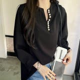 パール調ビーズ付キーネックブラウス | GeeRA | 詳細画像24