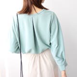 パール調ビーズ付キーネックブラウス | GeeRA | 詳細画像7