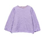 ラベンダー | ワッシャー素材バルーン袖ブラウス | GeeRA