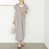 バイカラーステッチバックオープンワンピース＜夏服＞ | GeeRA | 詳細画像10 