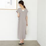バイカラーステッチバックオープンワンピース＜夏服＞ | GeeRA | 詳細画像13 