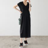バイカラーステッチバックオープンワンピース＜夏服＞ | GeeRA | 詳細画像3 