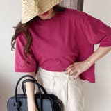 綿混素材ショート丈Tシャツ 夏服 | GeeRA | 詳細画像10