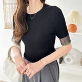 袖口シアーサマーリブニット | GeeRA | 詳細画像11