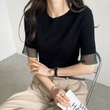 袖口シアーサマーリブニット | GeeRA | 詳細画像3