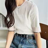 袖口シアーサマーリブニット | GeeRA | 詳細画像25